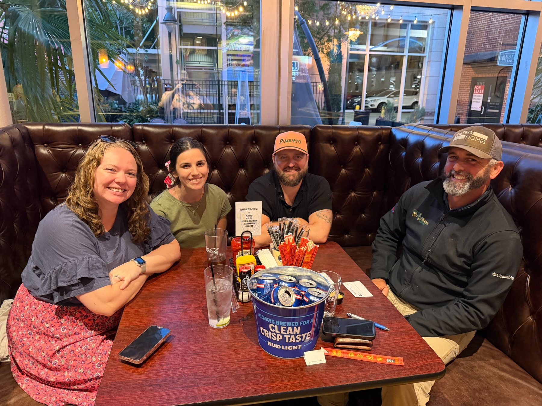 Trivia team gathered for a Four Dogs night