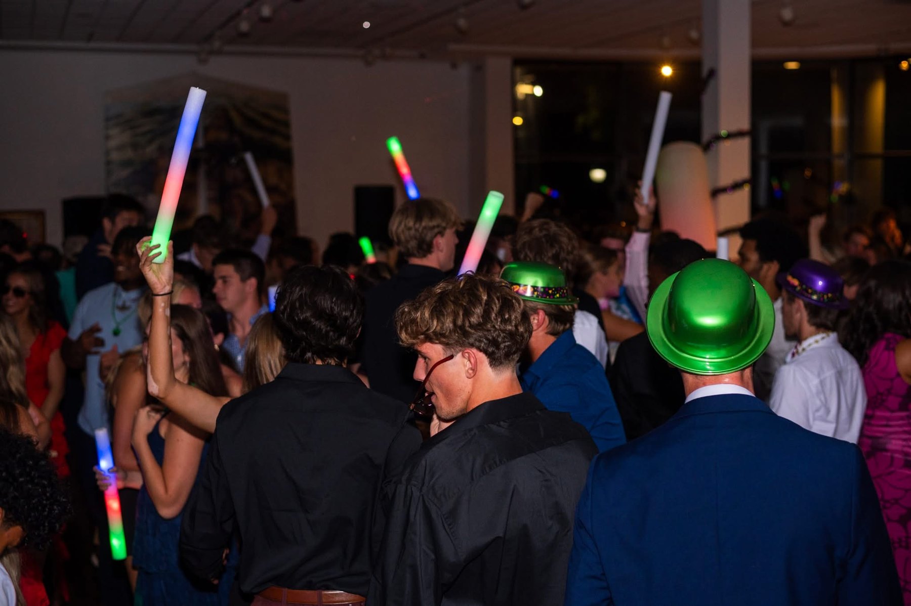 Guests dancing during a Four Dogs event